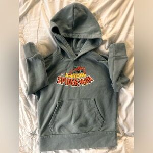 Old Navy Amazing Spider-Man Hoodie Youth S (6–7) Blue Marvel Pullover